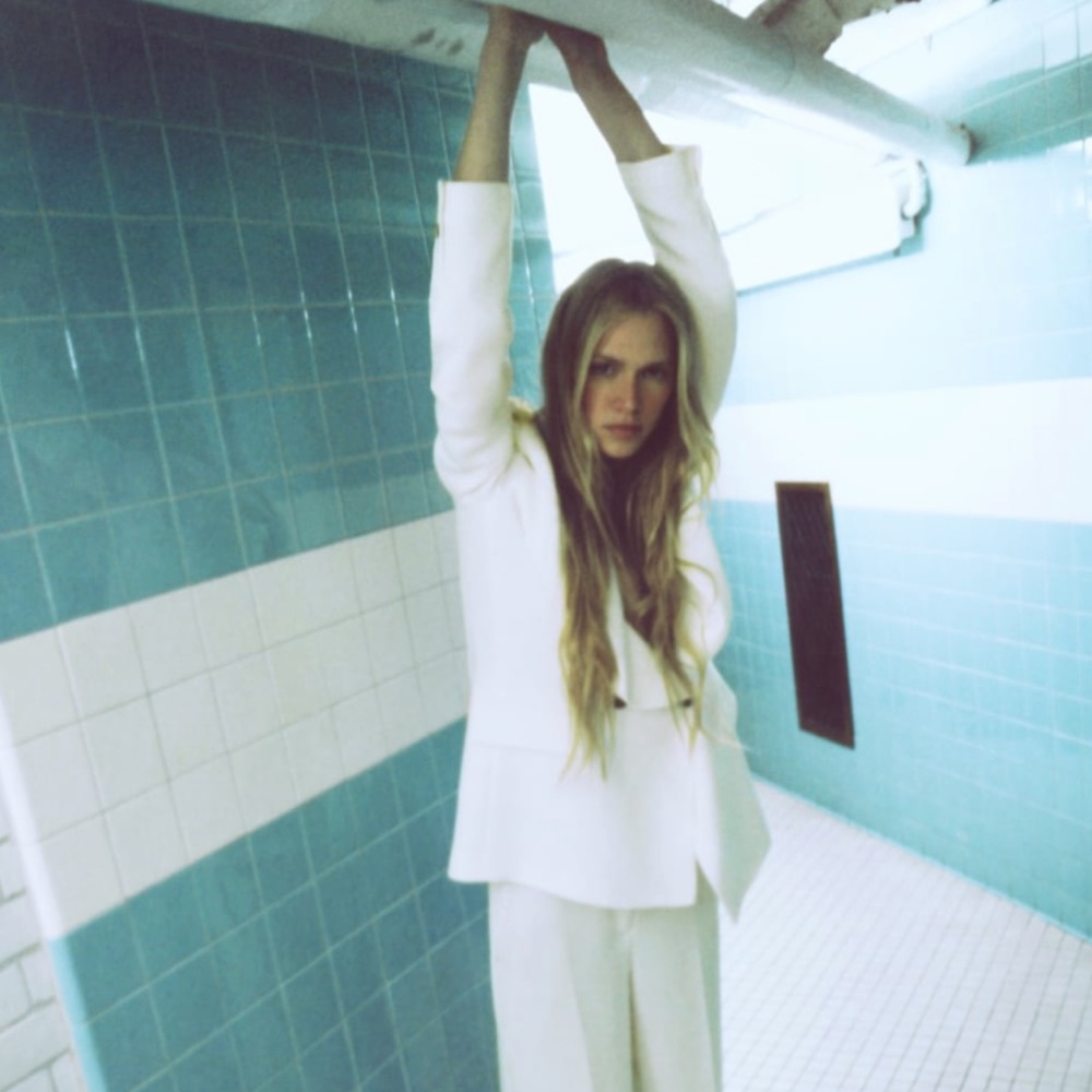 Zara white  blazer